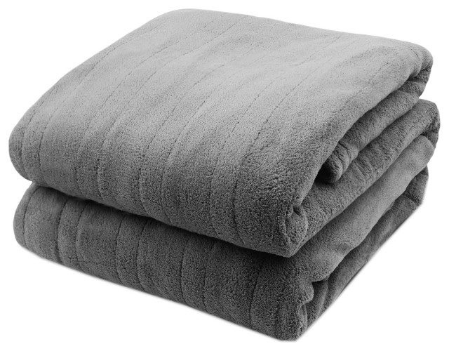 Biddeford Soft Microplush Electric Heated Warming Blanket Digital, King Contemporary