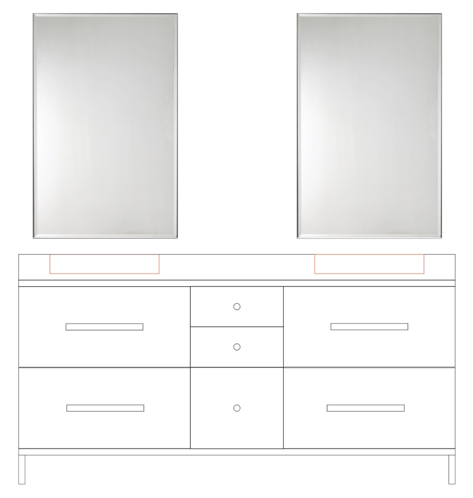 Size/placement of mirrors over vanity