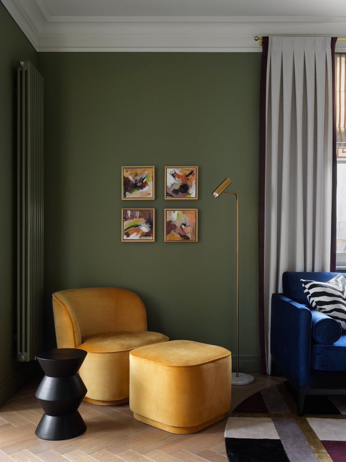 Яркая квартира с классическими элементами