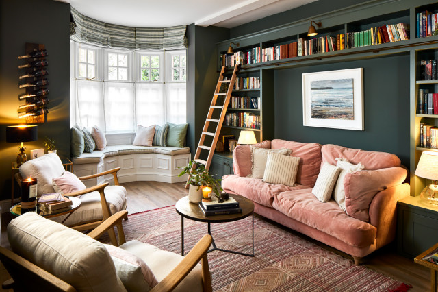 Clapham project transitional-living-room