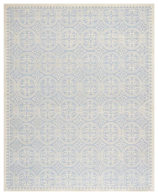 Safavieh Cambridge Light Blue Transitional Rug - 10' x 14', 10' x 14 ...