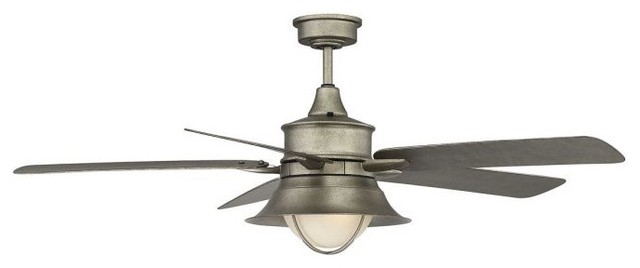 Savoy House 52-625-5AS-242 52``Outdoor Ceiling Fan Hyannis Aged Steel