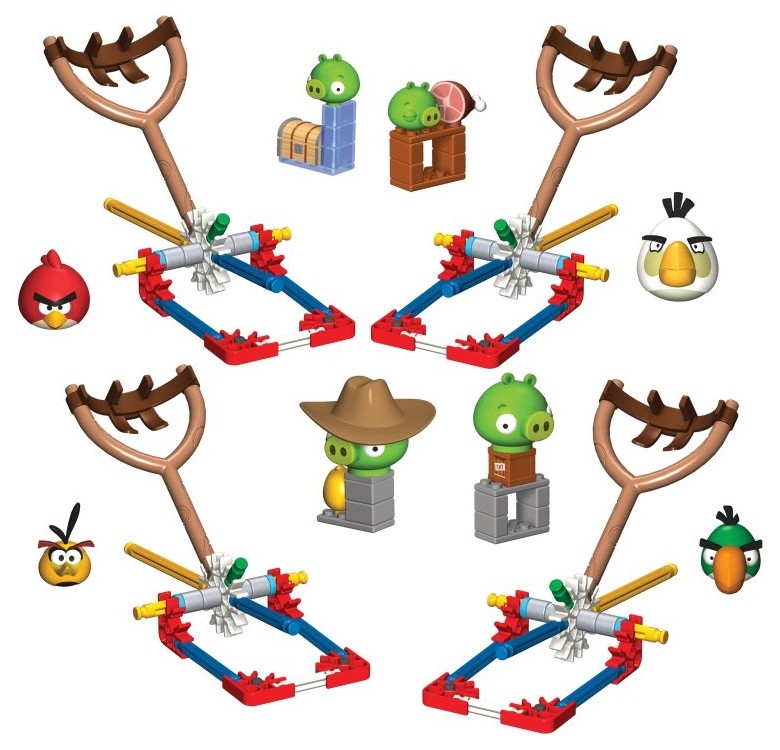 Knex Angry Birds Starter Bundle: 4 Bird vs. Pig Building Sets - Red Matilda Bubb