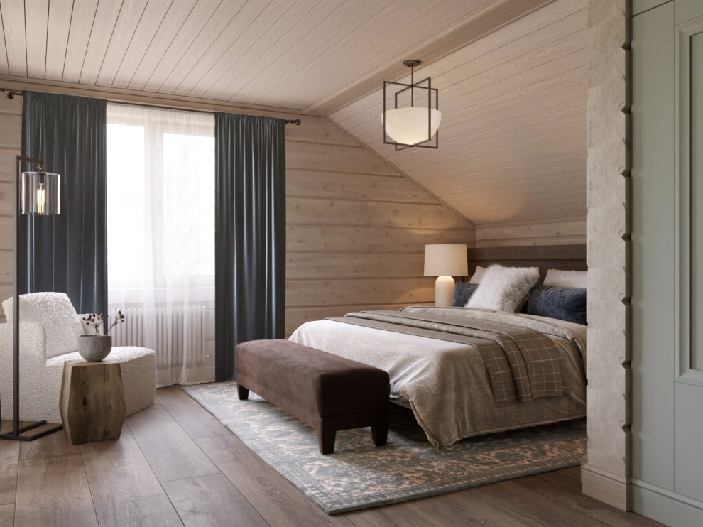 Загородный дом из бруса в поселке Смолячково