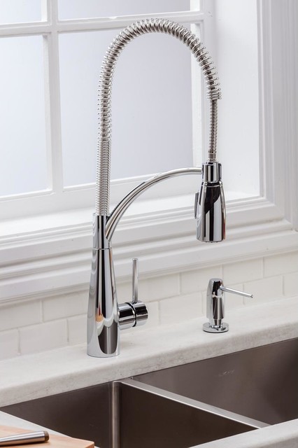 Luxier Contemporary Pull Down Single Handle Kitchen Faucet