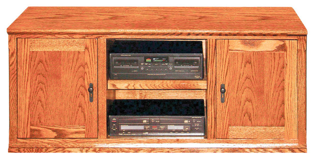 Mission TV Stand, Honey Oak - Traditional - Entertainment Centers And ...