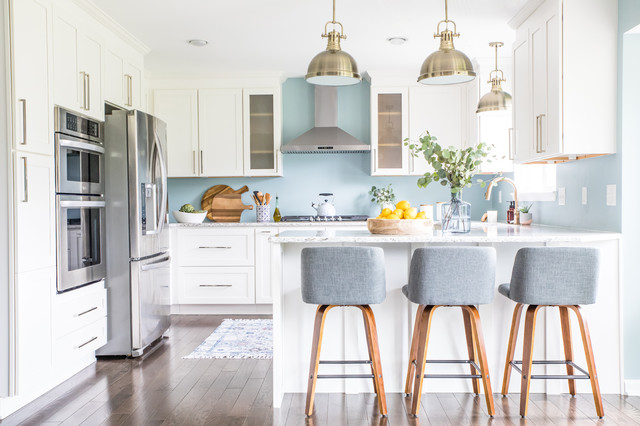 Transitional Kitchen nyklassisk-koekken