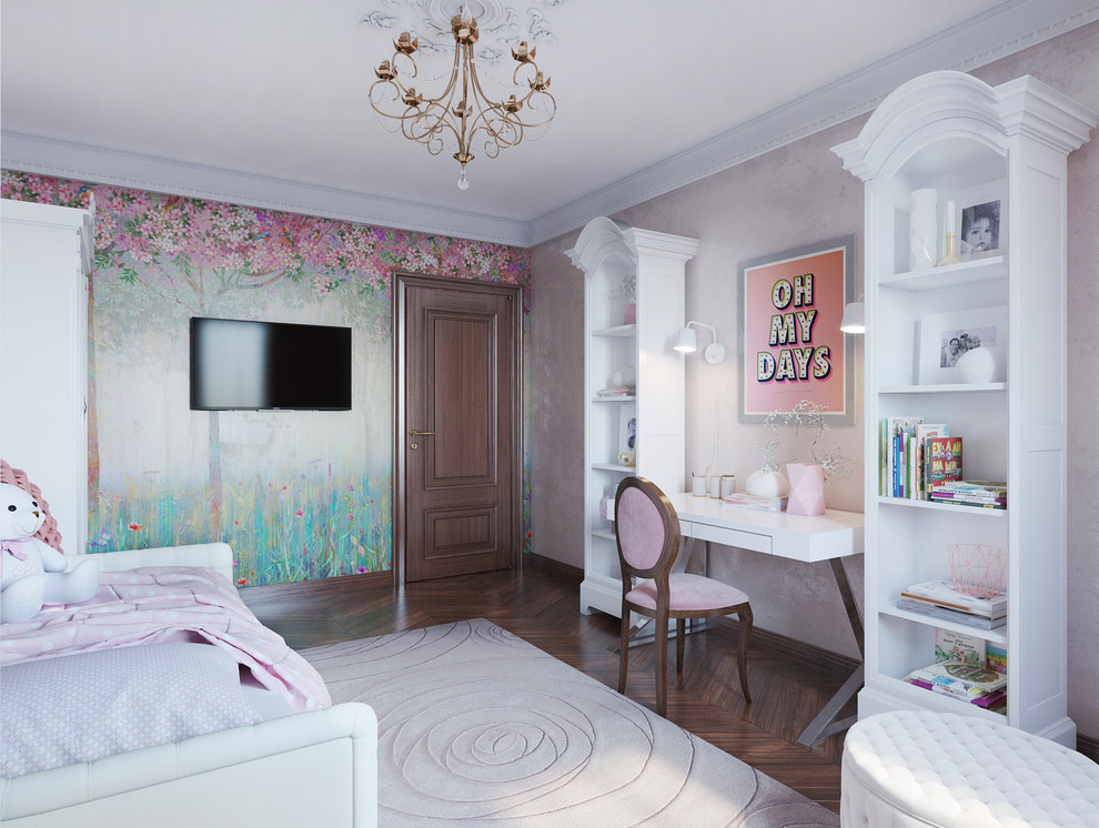 Проект 3-х комн. квартиры для семьи с двумя детьми. Стиль - легкая классика