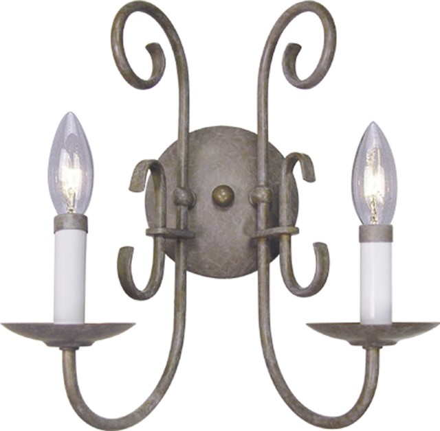 Volume Lighting 2-Light Prairie Rock Interior Sconce - Wall Sconces Houzz