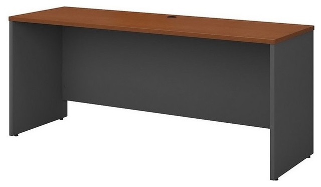 Series C 72"x24" Credenza Desk, Auburn Maple, Graphite Gray