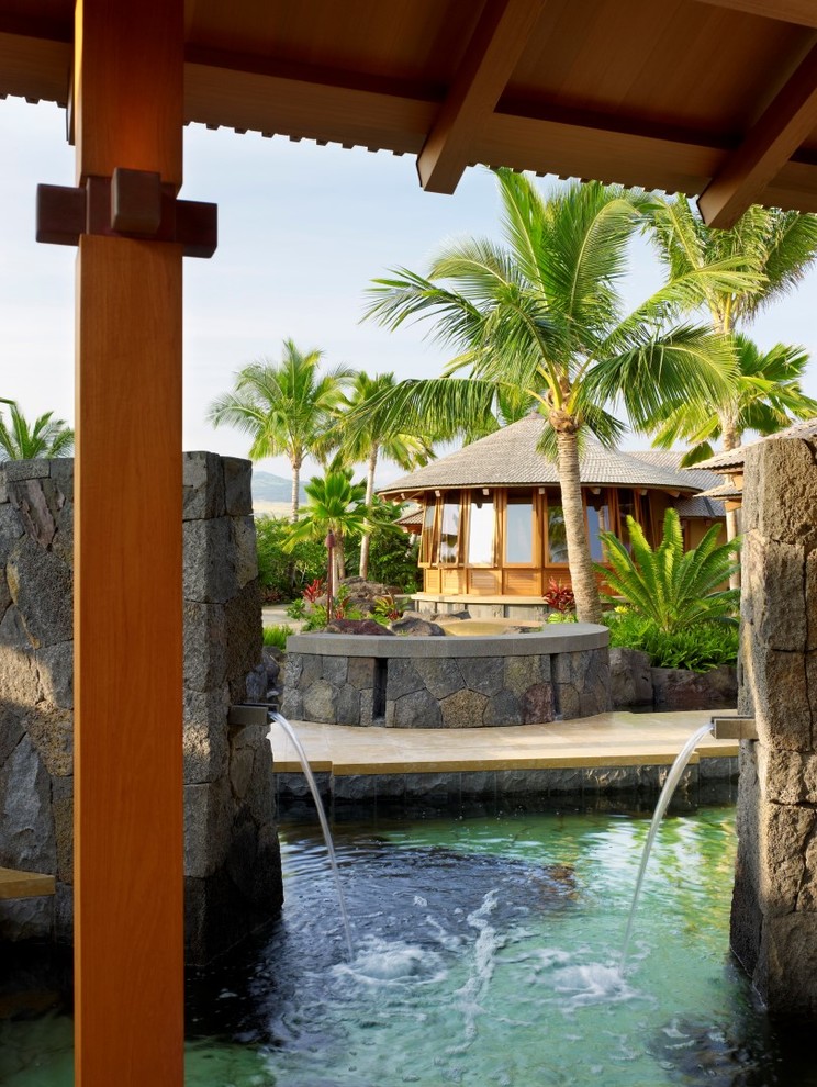 Photo of a tropical exterior in Hawaii.