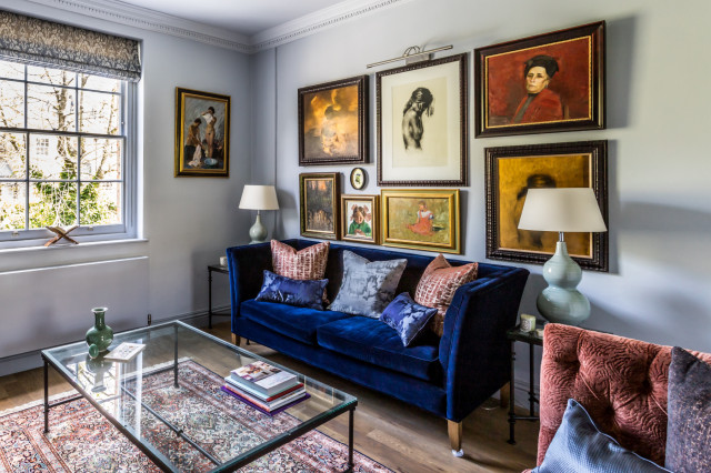 Holland Park Apartment nyklassisk-dagligstue
