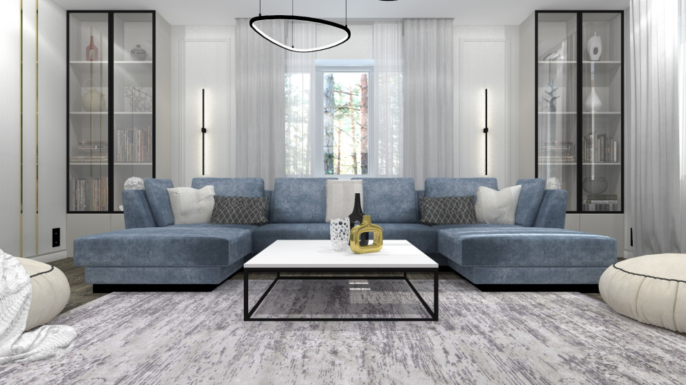 ДОМ В РОСЛАВЛЕ В СИНИХ ОТТЕНКАХ