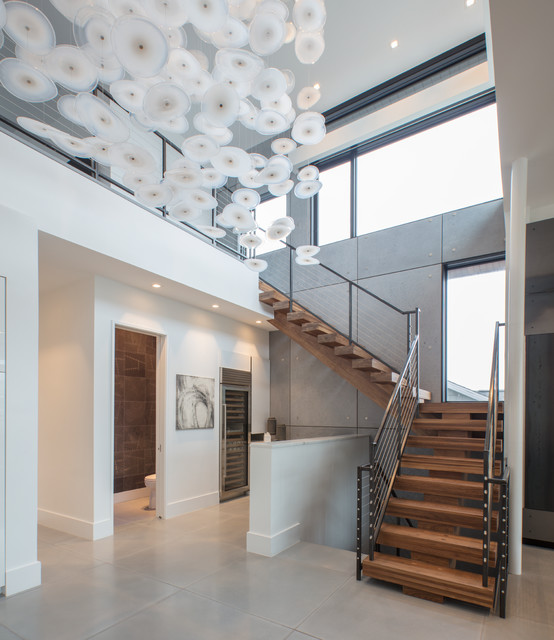 Modern Inspiration at Dewey Beach contemporain-escalier