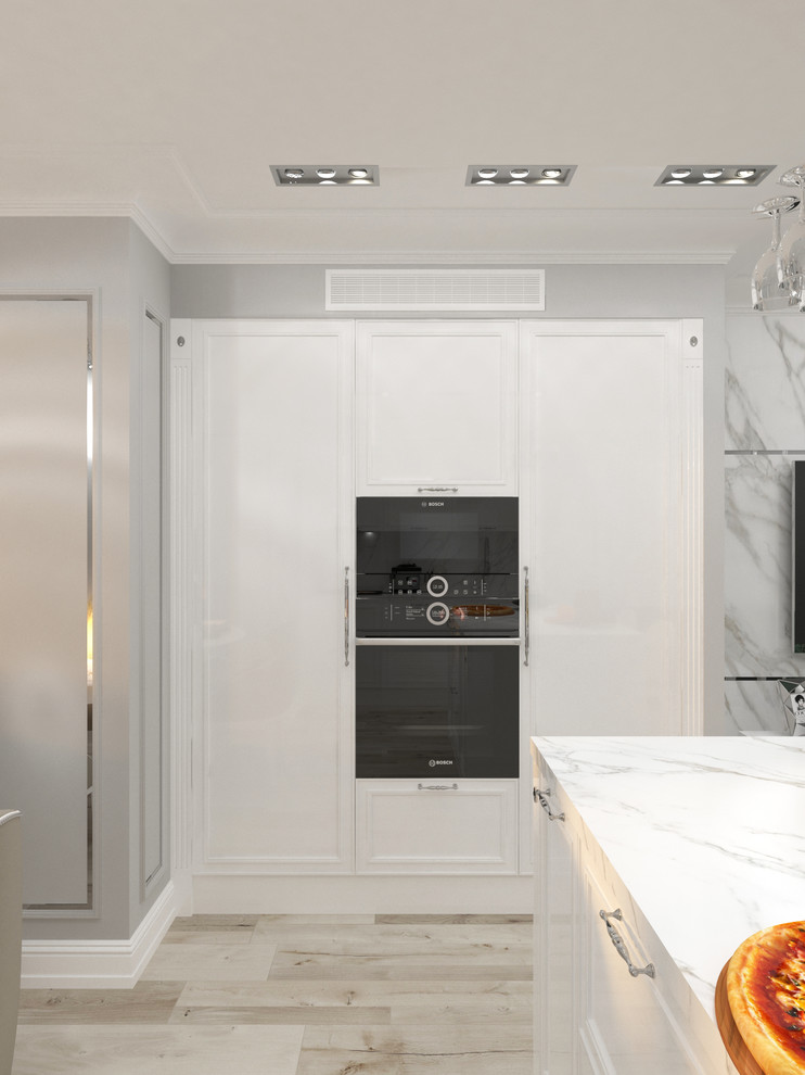 Кухня-гостиная в неоклассике