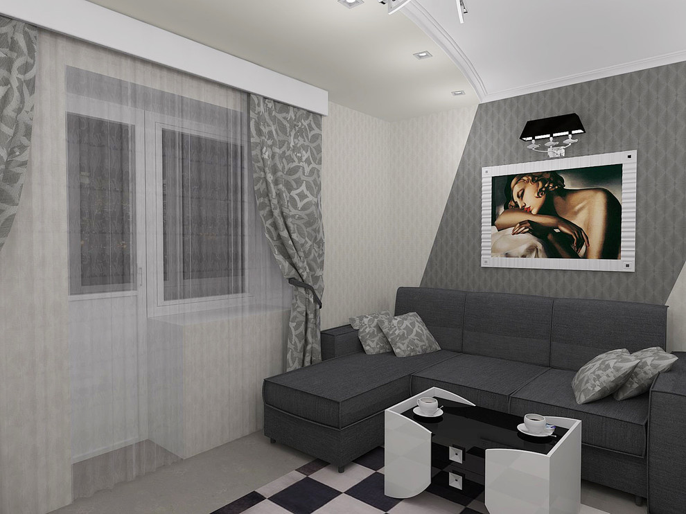 Спальня-гостиная Геометрический уют