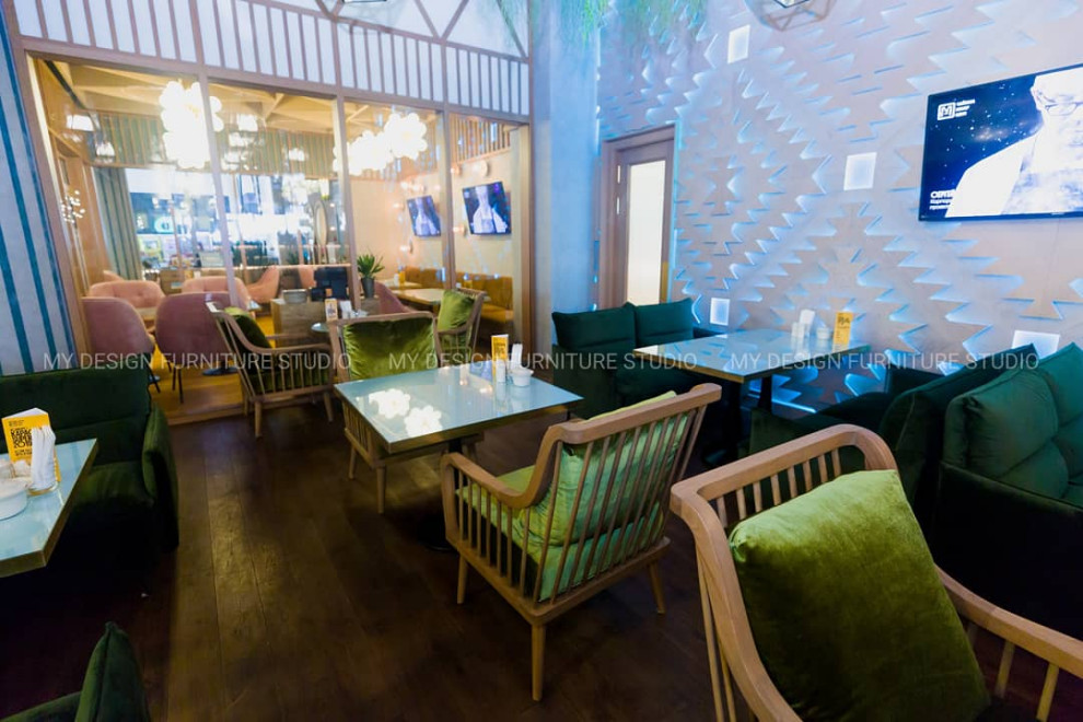 Мягкая мебель для общественных интерьеров.