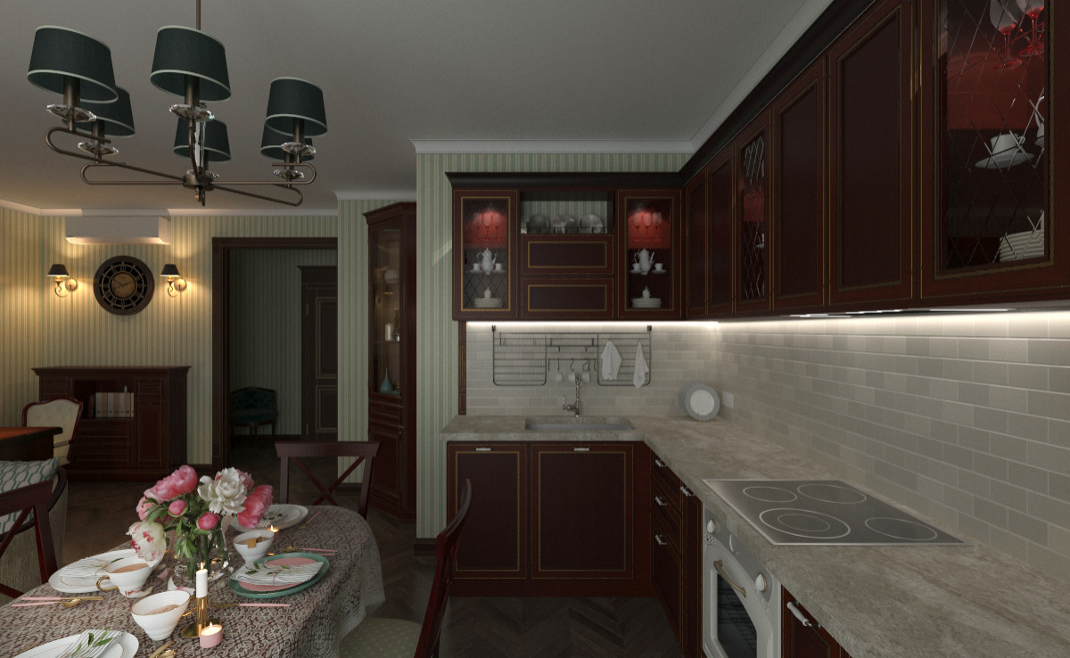 Английский стиль в современной квартире