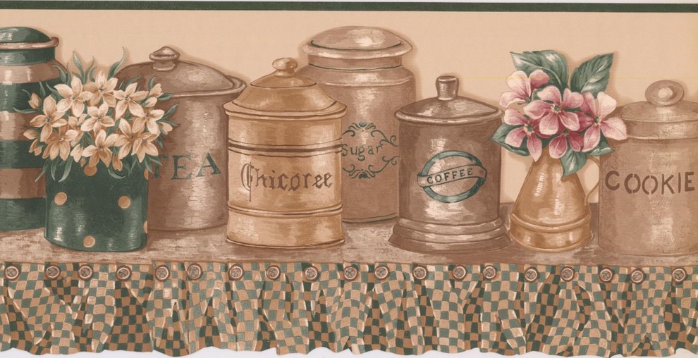 Kitchen Wallpaper Border RC005102B Farmhouse Wallpaper by