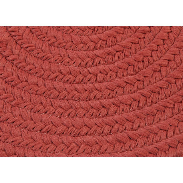 Boca Raton Rug, Terracotta, 6'x9' Oval Contemporary Area Rugs by