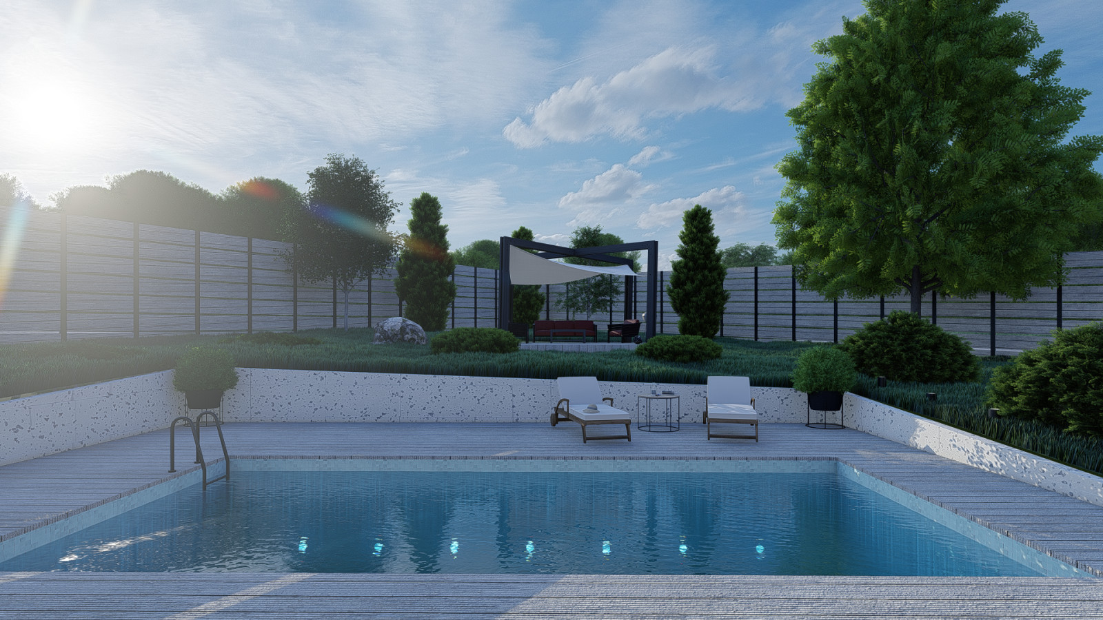 Дом с плоской крышей