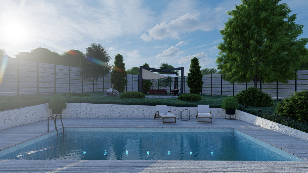 Дом с плоской крышей