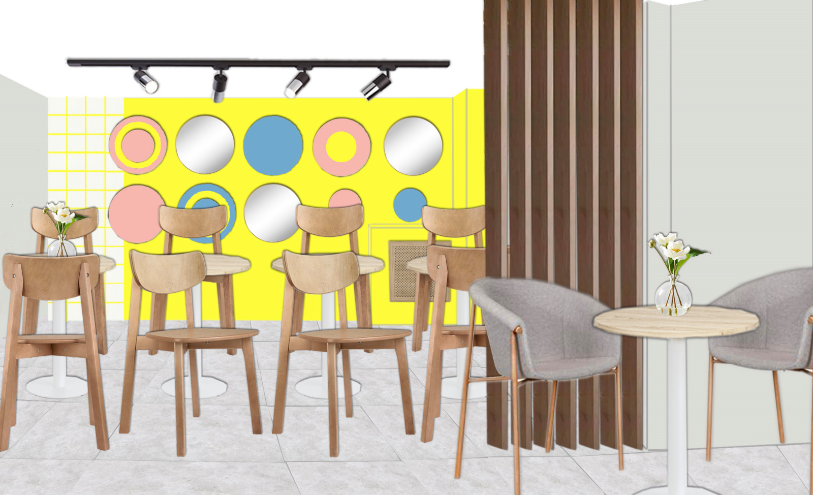 #011 ОП_ Кафе в ярком минимализме