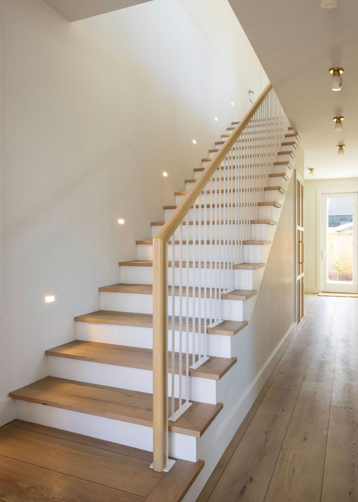 Inspiration for a coastal staircase remodel in Sacramento