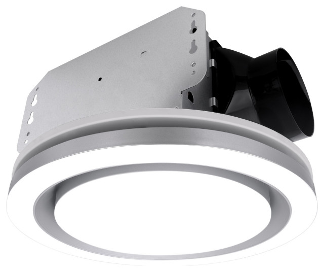 Bathroom Exhaust Fan with Light 90 CFM 1.5 Sones Dimmable Light & Night