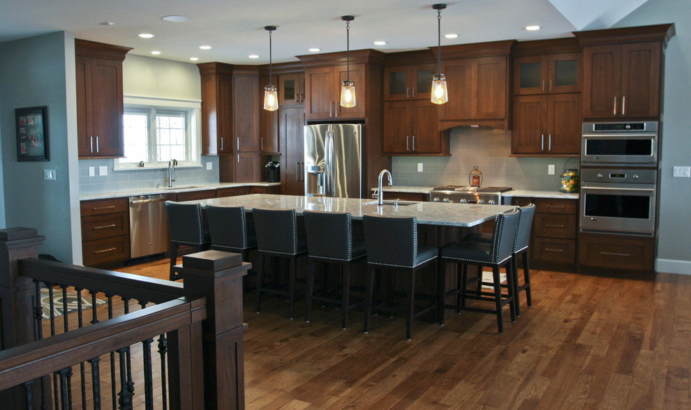 Transitional kitchen photo in Cedar Rapids