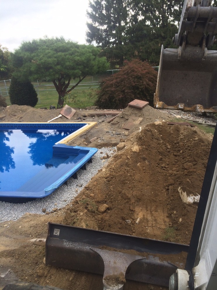 Pool - rustic pool idea