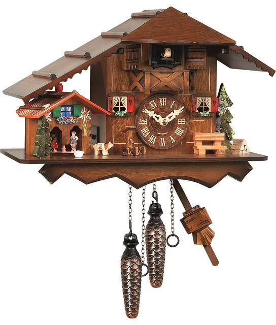 Engstler Batteryoperated Cuckoo Clock Full Size Rustic Cuckoo Clocks by Alexander Taron