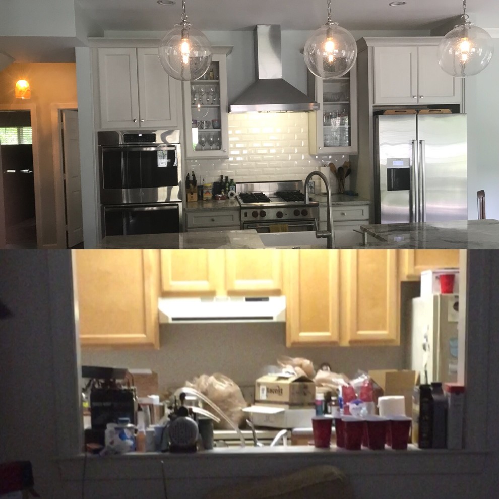 Kitchen remodel before & after By Sanddollar