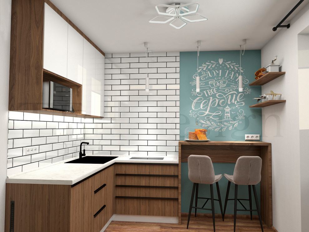 Мини гостиная-кухня