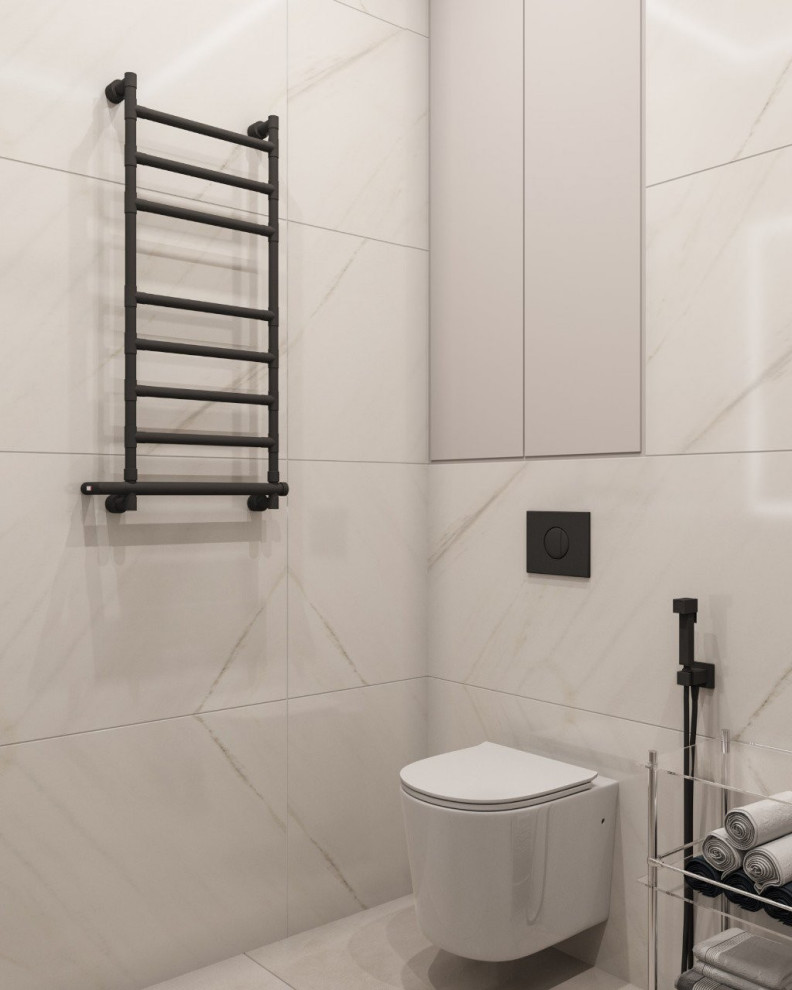 современная двушка в светлых тонах