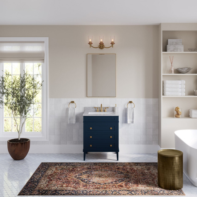 Regis Bath Vanity, 30" Transitional Bathroom Vanities And Sink Consoles by Legion