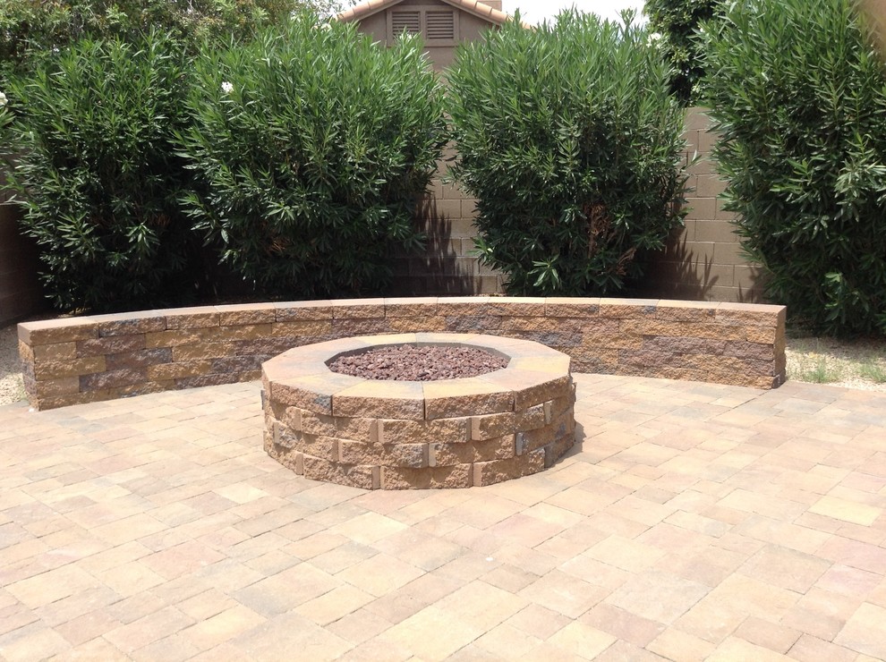 This is an example of a rustic landscaping in Phoenix.