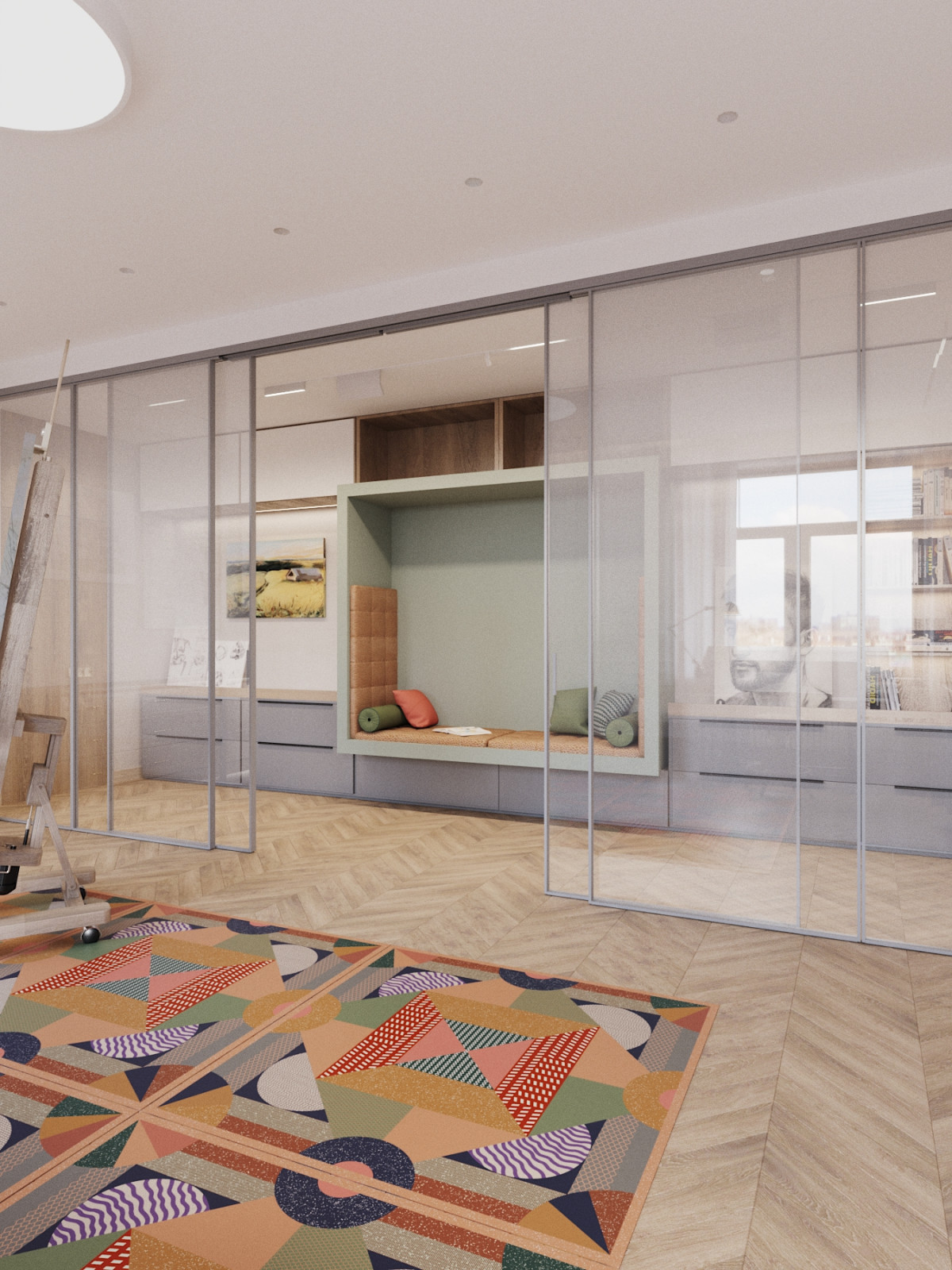 Квартира с художественной мастерской