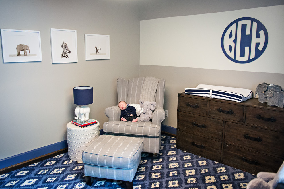 This is an example of a transitional kids' room in Atlanta.