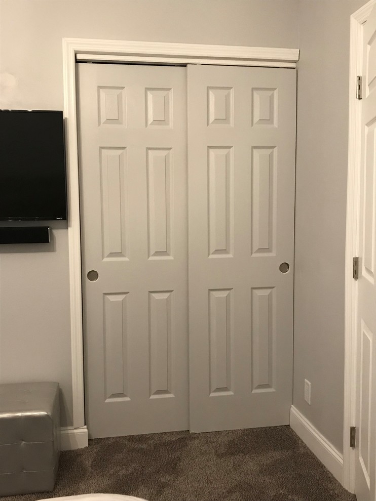 How do I trim the other side of this closet door?