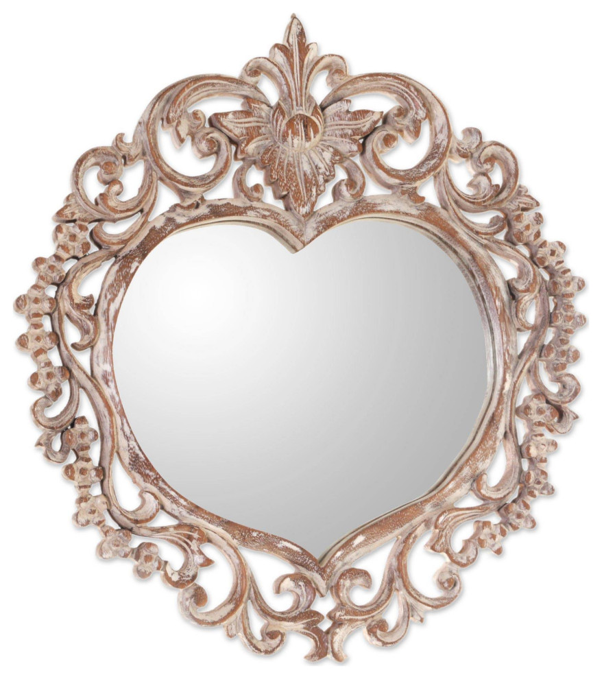 NOVICA Wild Heart And Wood Wall Mirror