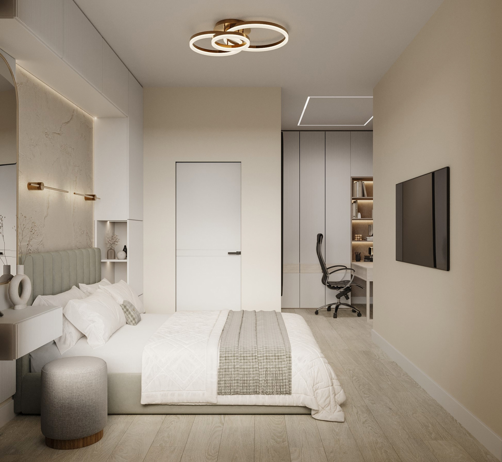 Современная квартира для семьи с двумя детьми