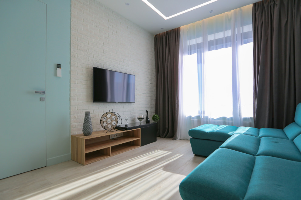 ЖК ЦАРСКАЯ ПЛОЩАДЬ - ЭТЮД С БИРЮЗОВЫМ ОТТЕНКОМ