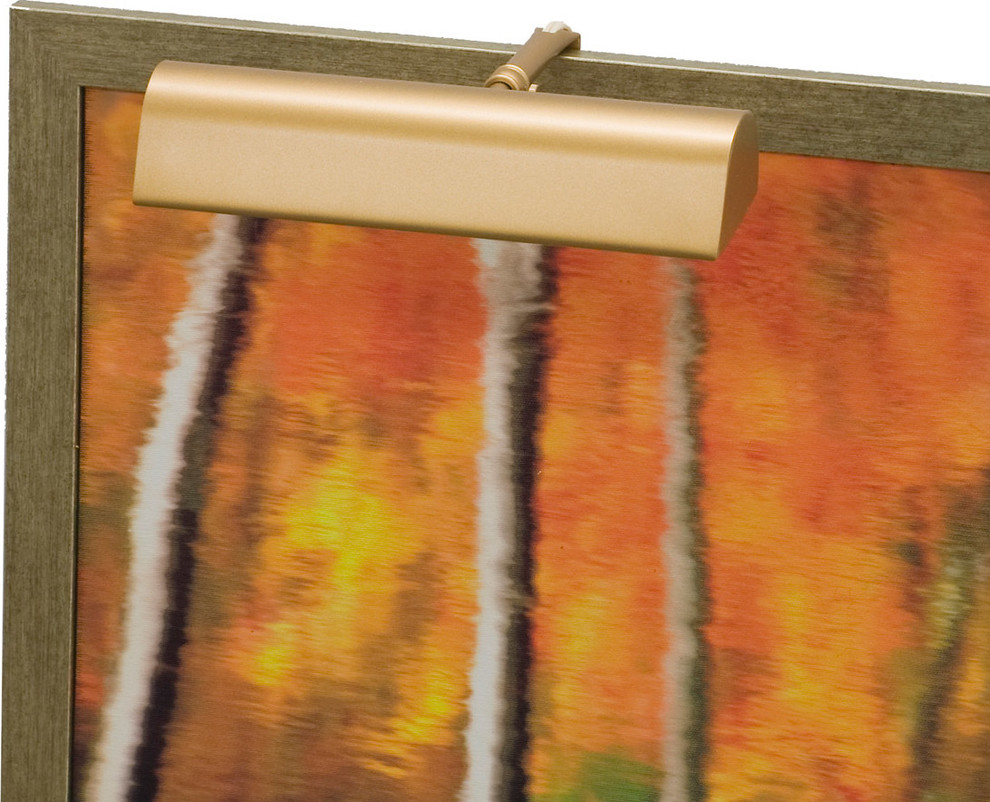 Traditional 9" Gold Picture Light - Modern - Display And Picture Lights ...