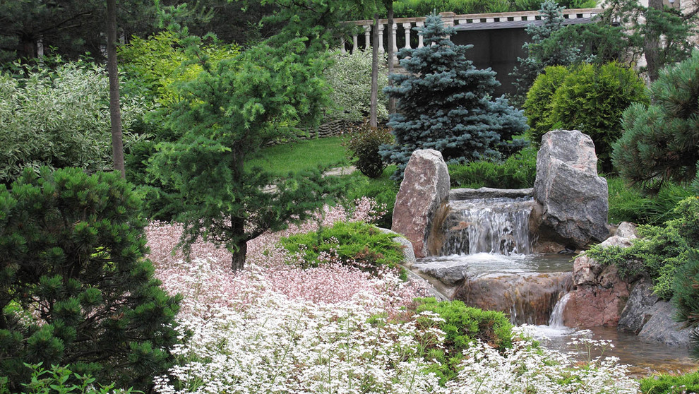 Сад с ручьем В Новогорске 2009 г