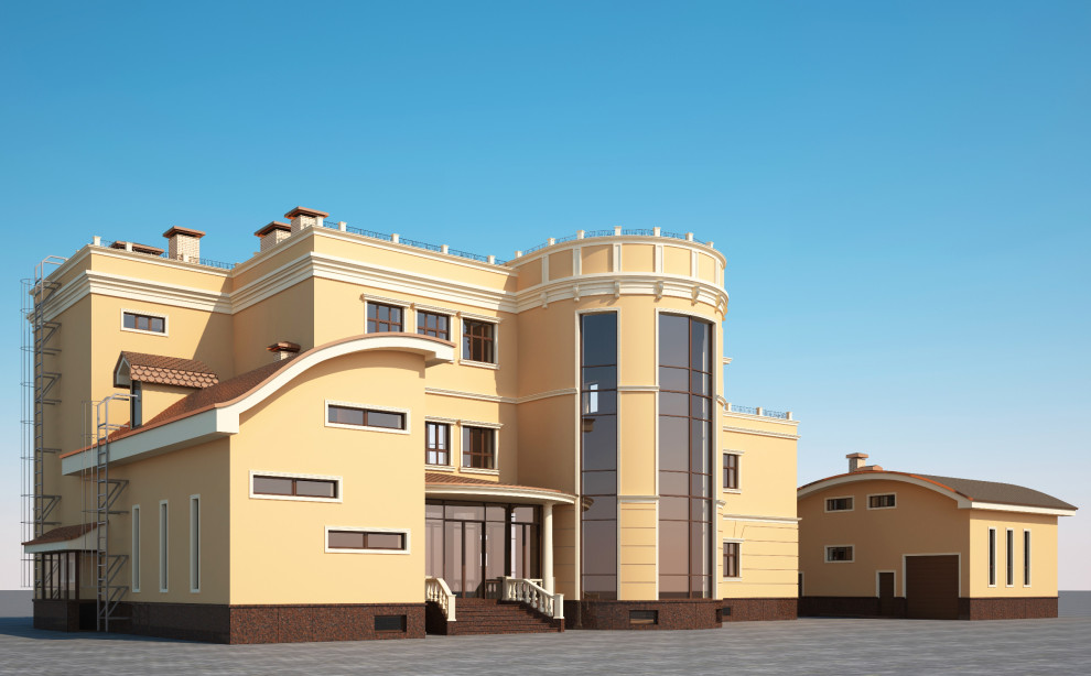 Архитектурный проект коттеджа 1000 кв.м