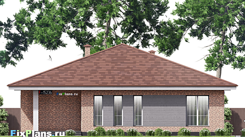 Проект одноэтажного дома 19х15м S203м2 F-15236