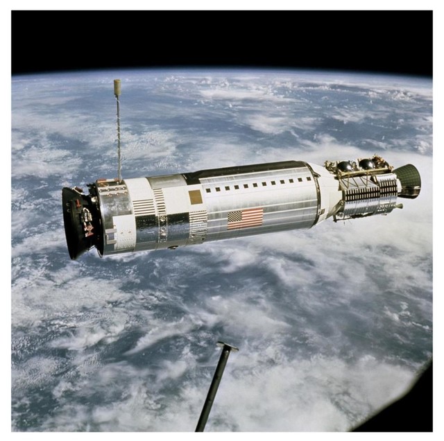 Agena Target Docking Vehicle Viewed From Gemini 12 1966 Paper Art 20 X20 Contemporary Prints And Posters By Global Gallery - x26 roblox