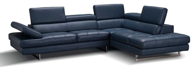 A761 Italian Leather Sectional Sofa In, Is Italian Leather Good For A Sofa