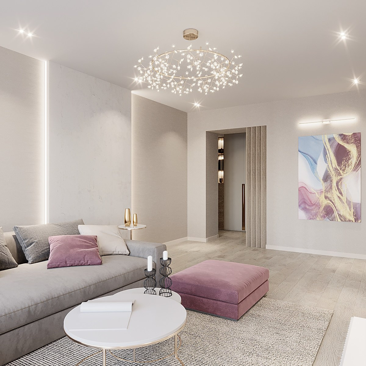 Дизайн-проект квартиры, площадью 65,9 м2 в г.Новосибирск